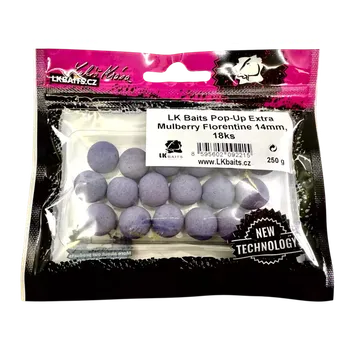 Boilies LK Baits Pop-Up Extra Mulberry Florentine 14mm, 18ks