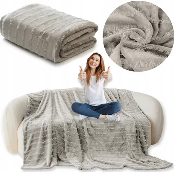 Přehoz na lůžko Deka 160x200 mikrovlákno s třásněmi přehoz dekorativní na postel YOLANDA