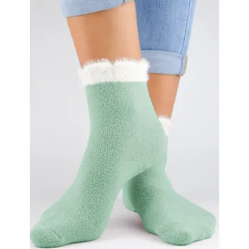 FROTÉ PONOŽKY S NADÝCHANÝM LEMEM PISTÁCIE SF002 pistácie 27-30