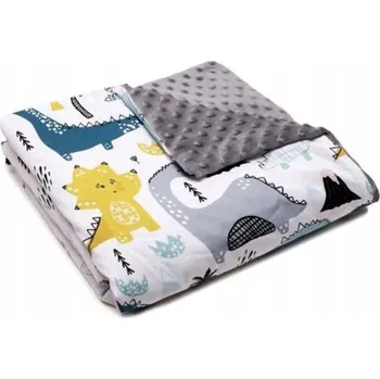 Dětská deka Minky deka 100x135 cm (dinosauři)