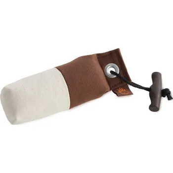 tréninková pomůcka pro psa Firedog Pocket dummy marking 150 g hnědý / bílý