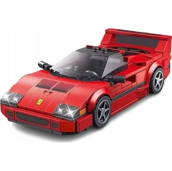 ostatní stavebnice Červené závodní auto 337 dílů sportovní model stavebnice