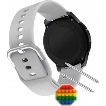 Pouzdro na mobilní telefon Pásek Řemínek pro Garett Multi 4, Silikon, šedá smyčka, nastavitelný