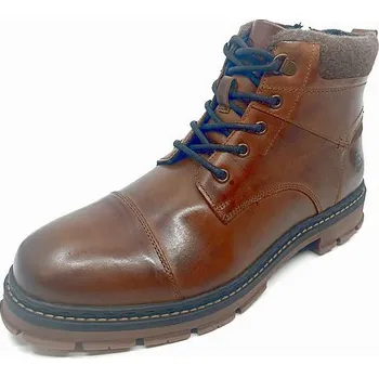 Pánská zimní obuv BULL BOXER pánská kožená kotníková obuv 7JM0030201 3300 cognac 44