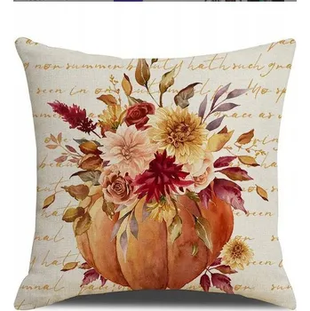 Povlak na dekorativní polštářek ECARLA povlak na polštář 45x45 cm Podzimní Boho POD184