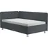 Postel Čalouněná válenda s úložným prostorem Emile 110 x 200 cm šedá