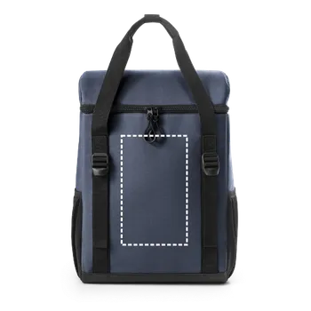 Jednorázové nádobí ROMA L. Termobatoh s polstrováním z materiálu 600D rPET a ripstopu 16 L 1 Střed, 120 x 200 Digitální Transfer, 13 barvy