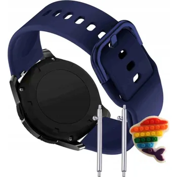 Pouzdro na mobilní telefon Pásek Řemínek pro Maxcom Fit FW32 Neon, Silikon, tmavě modrá smyčka, nastavitelný