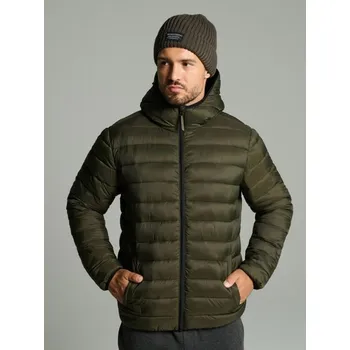 Sinsay - Prošívaná puffer bunda s kapucí - zelená - 278EU-97X - 278EU-97X-M