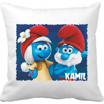 Polštář Polštář filmový, herní, knižní, komiksový, hudební Šmoulové 40 x 40 cm