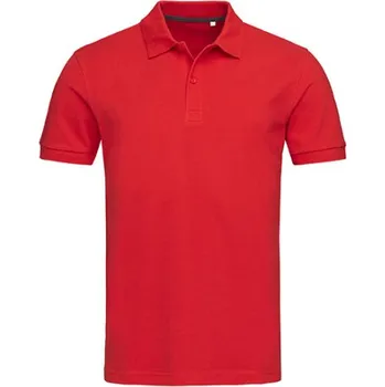 Pánské tričko Stedman® Pánské polo triko ST9050 Crimson Red M