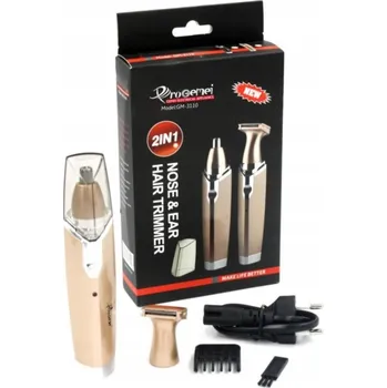 ZASTŘIHOVAČ HOLICÍ STROJEK NA NOS UŠÍ OBOČÍ GEEMY 2v1 PEVNÝ SK218