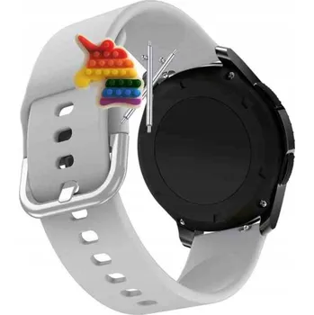 Pouzdro na mobilní telefon Pásek Řemínek pro Mibro Lite, Silikon Šedý Poutko, nastavitelný