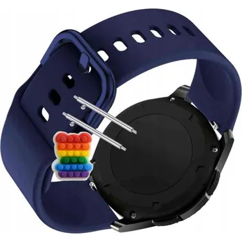 Pouzdro na mobilní telefon Pásek Řemínek pro Maxcom FW64 Oxygen 2, silikon, tmavě modrá smyčka, nastavitelný