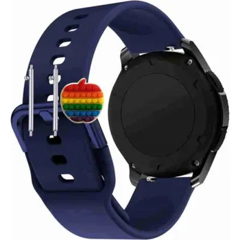 Pouzdro na mobilní telefon Pásek Řemínek pro BlitzWolf BW-HL2, Silikon, tmavě modrá smyčka, nastavitelný