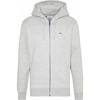 Pánská mikina TOMMY JEANS mikina šedá na zip Gray, Velikost S