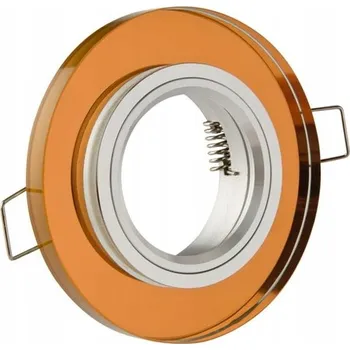 Bodové svítidlo Stropní bodové svítidlo kulaté, pevné, jantarové