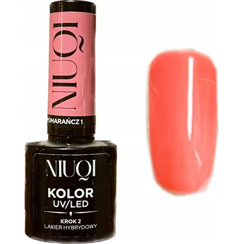 Lak na nehty NIUQI HYBRIDNÍ LAK NA NEHTY UV/LED oranžový 1 / lososový