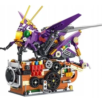 ostatní stavebnice Mechanický luční koník 596 dílů model hmyzu 3D stavebnice