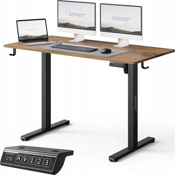 Elektrický psací stůl nastavitelný 120x60cm, nastavitelná výška 72-118cm SENSE7