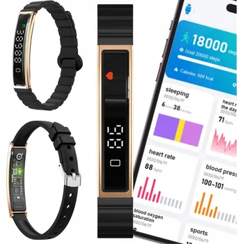 Hodinky CHYTRÉ HODINKY ČERNÉ HODINKY DÁMSKÉ BLACK VOLÁNÍ MENU SMART ČESKY PL BAND 5G