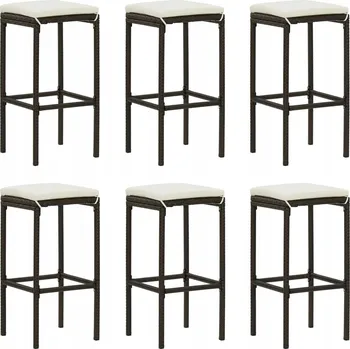 Barová židle Barová Židle VidaXL odstíny béžové 76 cm plast