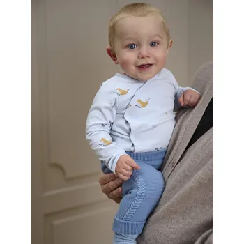 Kojenecká kombinéza Fixoni kojenecké pletené kalhoty 423008 - 7640 Velikost: 86 GOTS certifikace