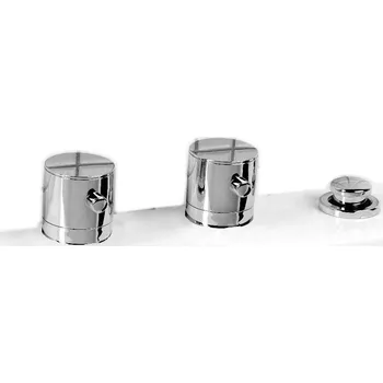 Vodovodní baterie Vanová baterie na okraj vany Sapho stříbrná