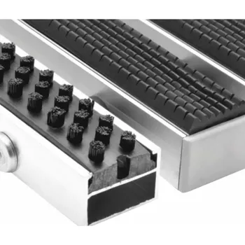 Rohožka Hliníková gumová čistící vstupní kartáčová venkovní rohož Alu Extra - 60 x 90 x 2,2 cm