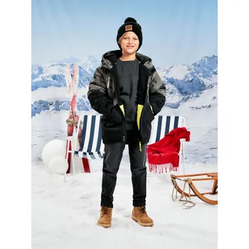 Chlapecká bunda Sinsay - Rozepínací bunda s kapucí - vícebarevná - 463FC-MLC - 463FC-MLC-146