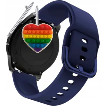 Pouzdro na mobilní telefon Pásek Řemínek pro Forevive 5 SB-365, Silikon, tmavě modrá smyčka, nastavitelný