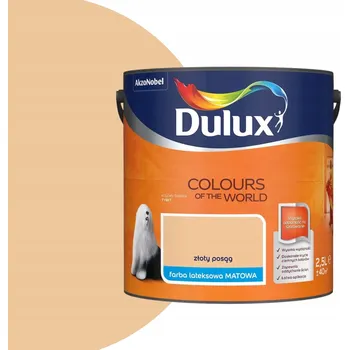 barva na zeď Dulux 2,5l matná latexová barva na zeď Zlatá Barva
