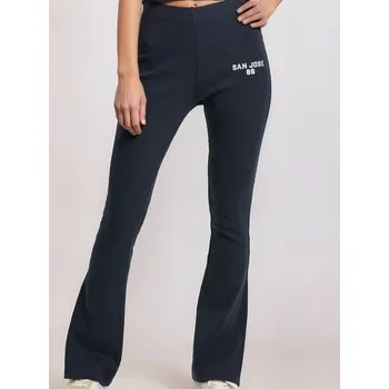 Dámské kalhoty Sinsay - Teplákové kalhoty se širokými nohavicemi - modrá - 218FK-55X - 218FK-55X-XL