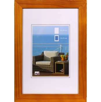 Rám na obraz Dřevěný fotorámeček HR-23 10x15 dub kph