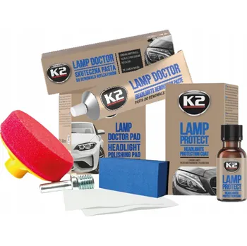 K2 Lamp Doctor pasta pro renovaci regenerace leštění světlometů