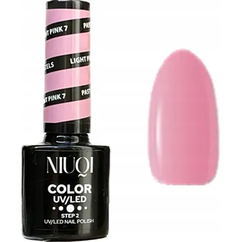 Lak na nehty LNIUQI HYBRIDNÍ LAK UV/LED 5ml světle pink 7 pastelově růžová PASTELS
