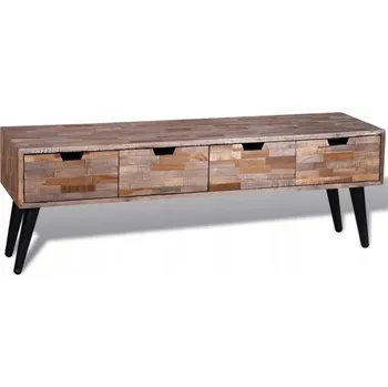 Televizní stolek VidaXL TV stolek / Skříňka pod TV se 4 zásuvkami, recyklované teakové dřevo
