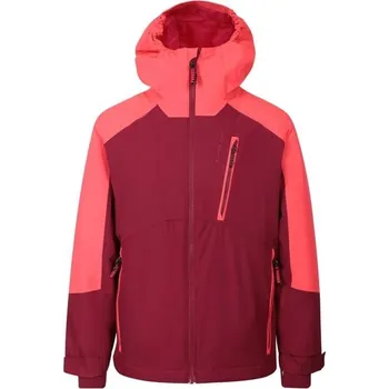 Dětská lyžařská bunda ALPINE PRO EDEFO 164/170 Vínová, Lososová