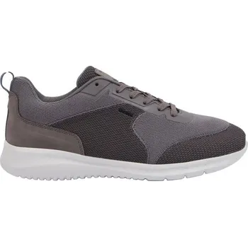 Pánská obuv Pánské tenisky Geox MONREALE 46 Tmavě šedá, Bílá