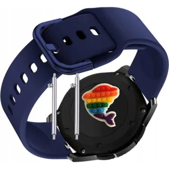 Pouzdro na mobilní telefon Pásek Řemínek pro Garmin Fenix E 47 mm, Silikon, tmavě modrá smyčka, nastavitelný