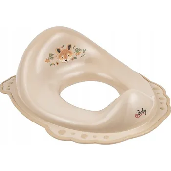 WC sedátko MALTEX sedátko s protiskluzem Lesní parta - béžová