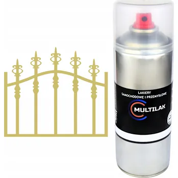 Barva ve spreji Profesionální lesklý sprej na rez RAL 1014, pro ocel, kov a plech