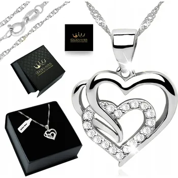 Řetízek Dámský stříbrný ŘETÍZEK se srdcem 925, perfektní DÁREK PRO NI přítelkyni