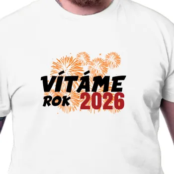 Pánské tričko Tričko Párty | Tričko vítáme rok 2026