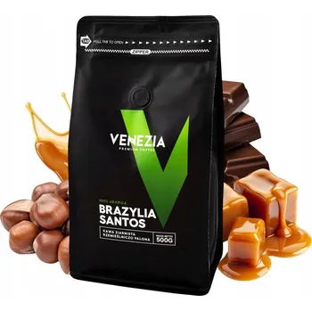 Káva Zrnková Káva Arabica VENEZIA Káva Venezia BRAZYLIA SANTOS 500g 500 g