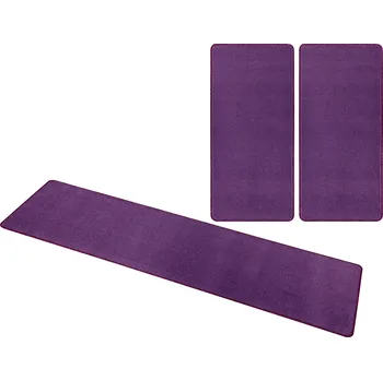 Koberec Hanse Home Kobercová sada Nasty 101150 Purple Rozměry koberců: 3 díly: 70x140 (2x), 70x240 (1x)