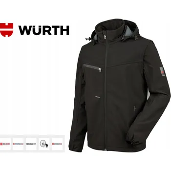 SOFTSHELLOVÁ BUNDA WURTH STRETCH X ČERNÁ VEL. XXL
