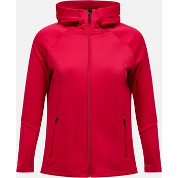 Dámská mikina MIKINA PEAK PERFORMANCE W RIDER ESSENTIALS ZIP HOUE SHADOW TECH BURGUNDY