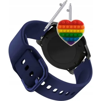 Pouzdro na mobilní telefon Pásek Řemínek pro TCL Safety Watch MT43AX, Silikon, tmavě modrá smyčka, nastavitelný