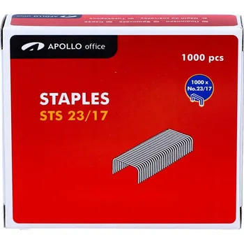 Spona do sešívačky Apollo Kancelářské sešívací sponky 1000 kusů 23/17